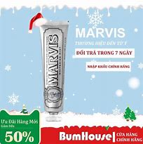 Kem Đánh Răng Marvis Whitening Mint Màu Trắng